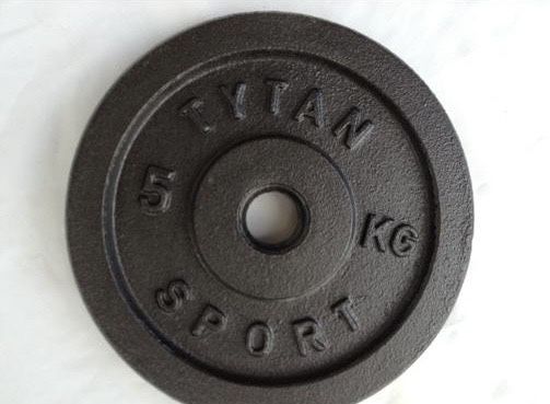 Obciążenie żeliwne pełne 4x5 kg Producent średnica gryfu 30mm