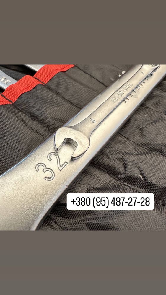 Набір ключів комбінованих 25 од. в чохлі INTERTOOL HT-1200 6-32 мм