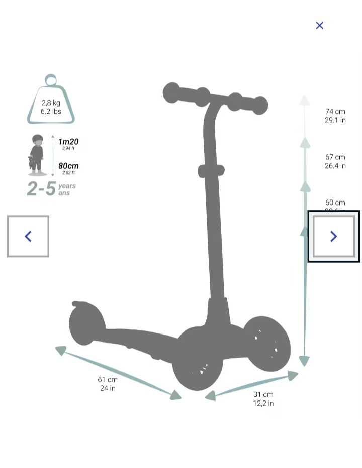 Trotineta decathlon menina