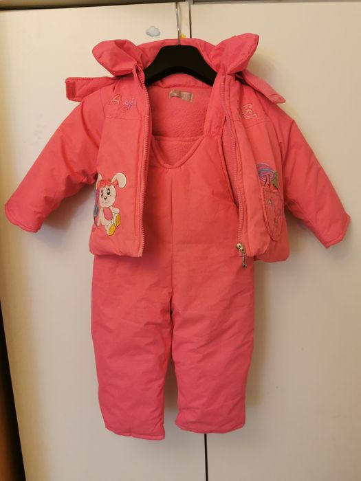 Komplet zimowy kurtka plus spodnie, rozmiar 98, dla dziewczynki