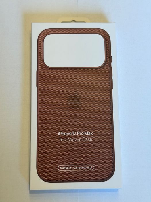 etui Apple Tech Woven iPhone 17 pro max kolor Siena ORYGINALNE