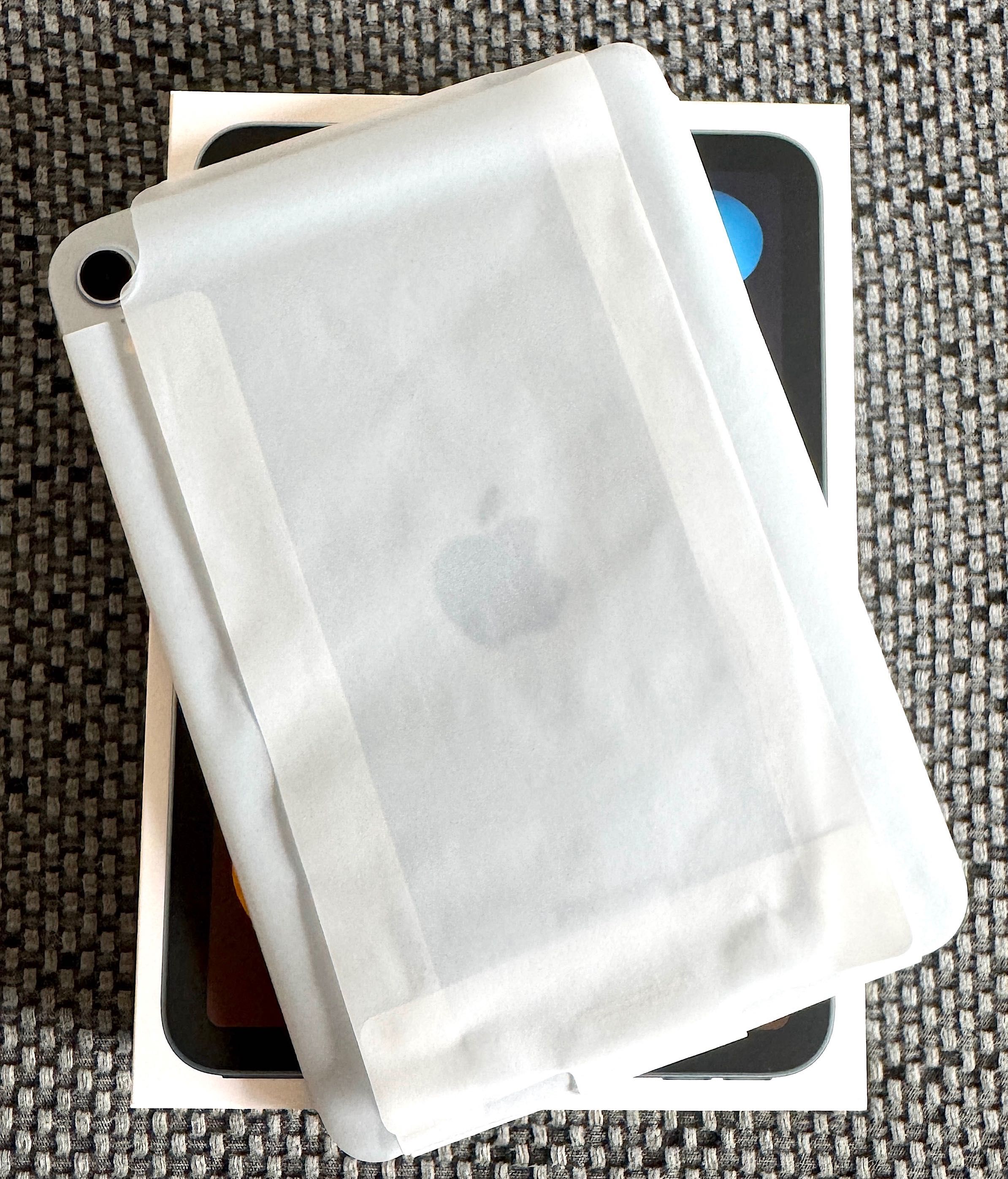 iPad mini 7 2024, 128GB Azul + Capa Apple, Novo