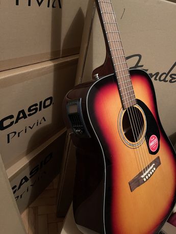 Електроакустическая гитара Fender CD-60 V3 с 5 канальным датчиком
