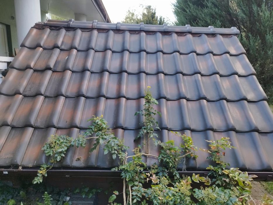 Używana dachówka firmy RÖBEN, FLAMING, jesienny liść