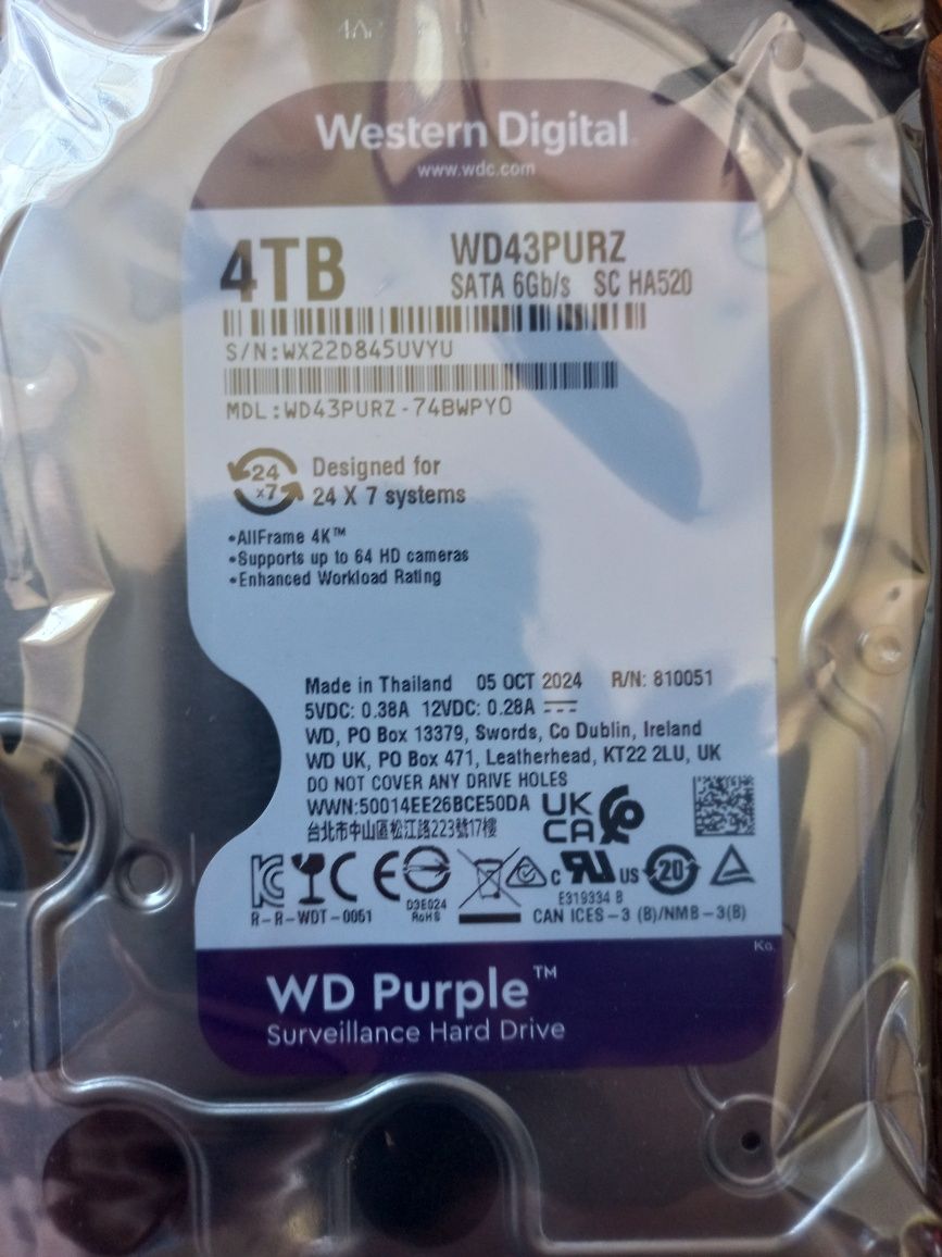 Жорсткий диск HDD 4 ТБ Western Digital