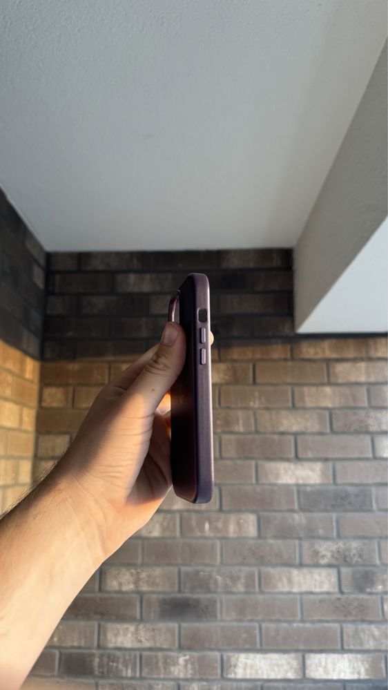 Skórzane Magsafe Etui Iphone 14 Pro Purple