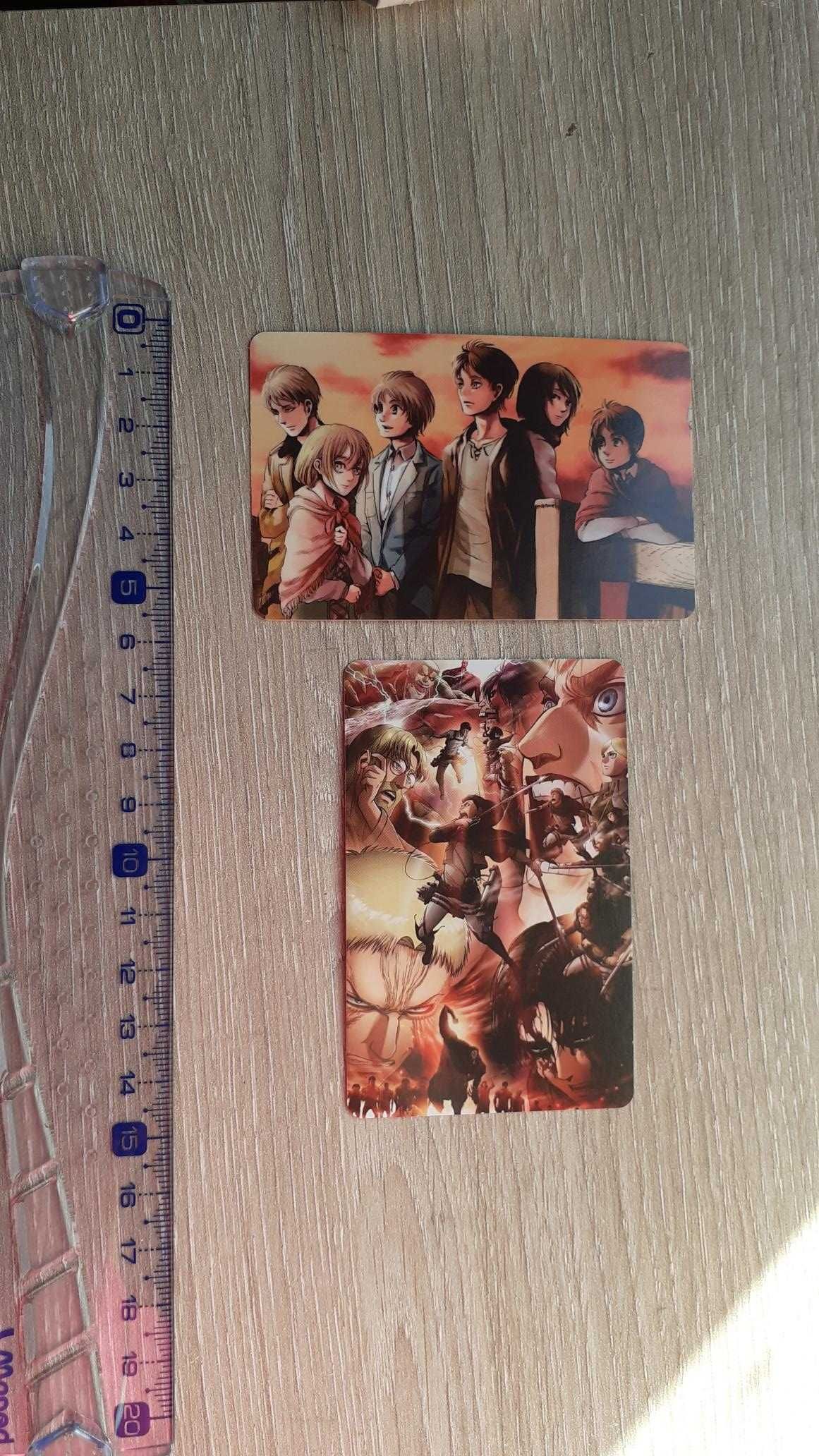 Cartas do anime Attack on titan (shingeki no kyojin)