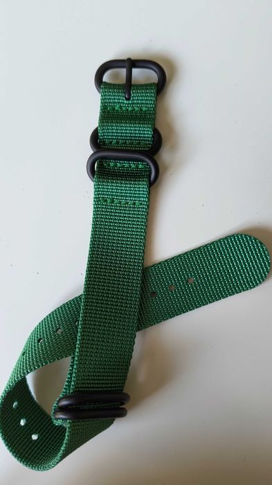 Pasek do zegarka ZULU/NATO zielony 20mm