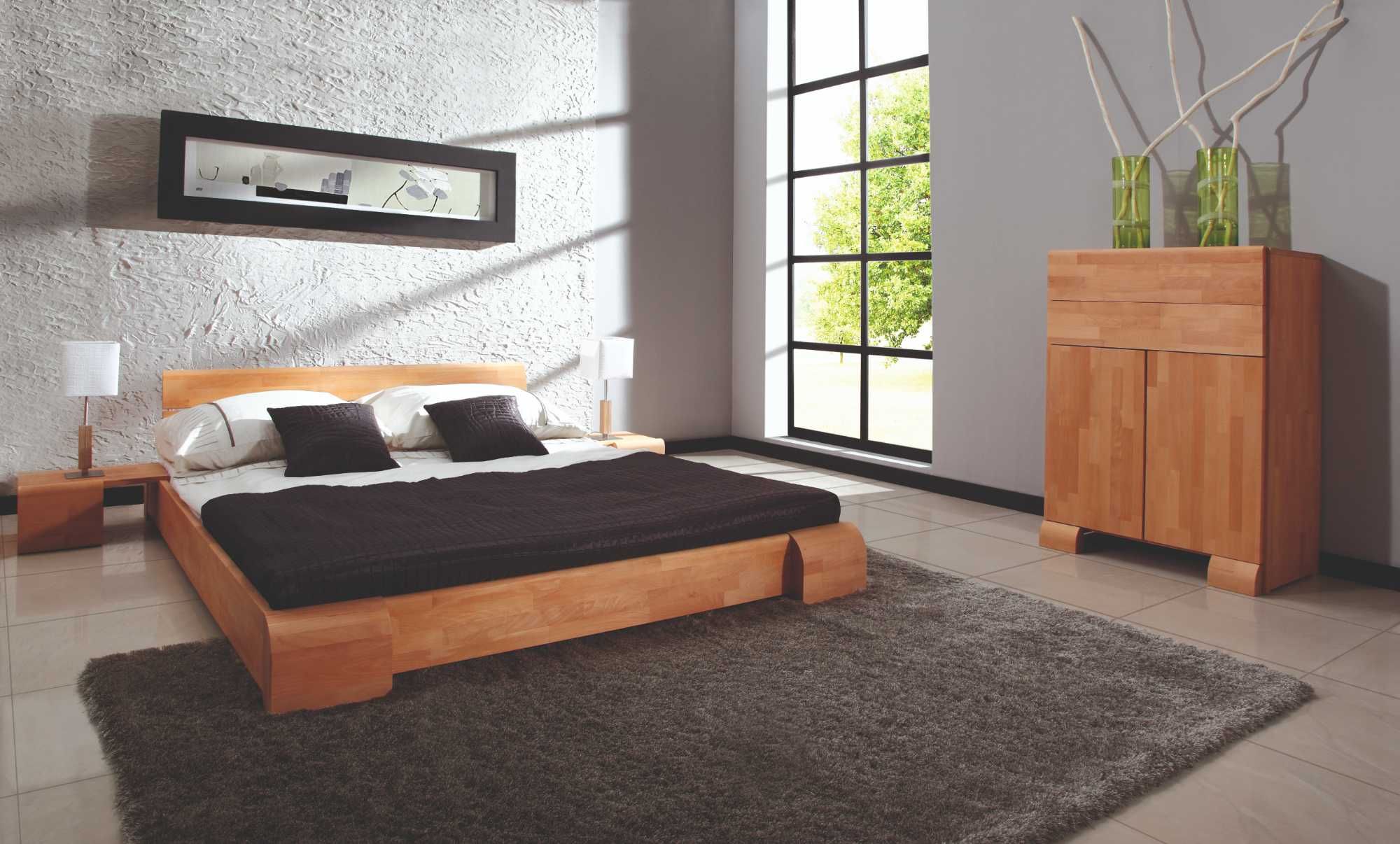 Łóżko z drewna litego marki TheBEDS 180x200 cm.