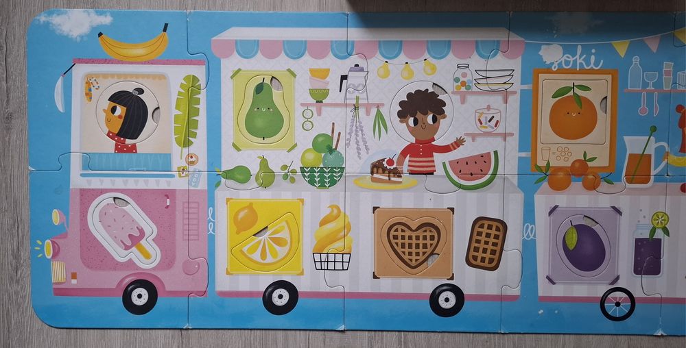 puzzle z dziurką czu czu lody