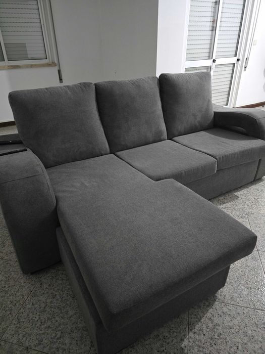 Vendo sofa chaise longue e movel tv