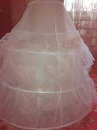 Якісний Кринолін зі зручними кільцями  під весільну сукню