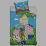 POŚCIEL DO ŁÓŻECZKA 100x135 Świnka Peppa Family