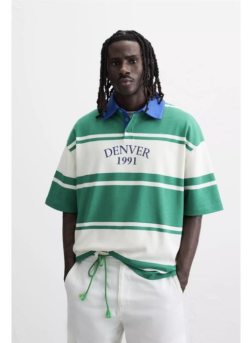 Стильна футболка-поло від бренду ZARA