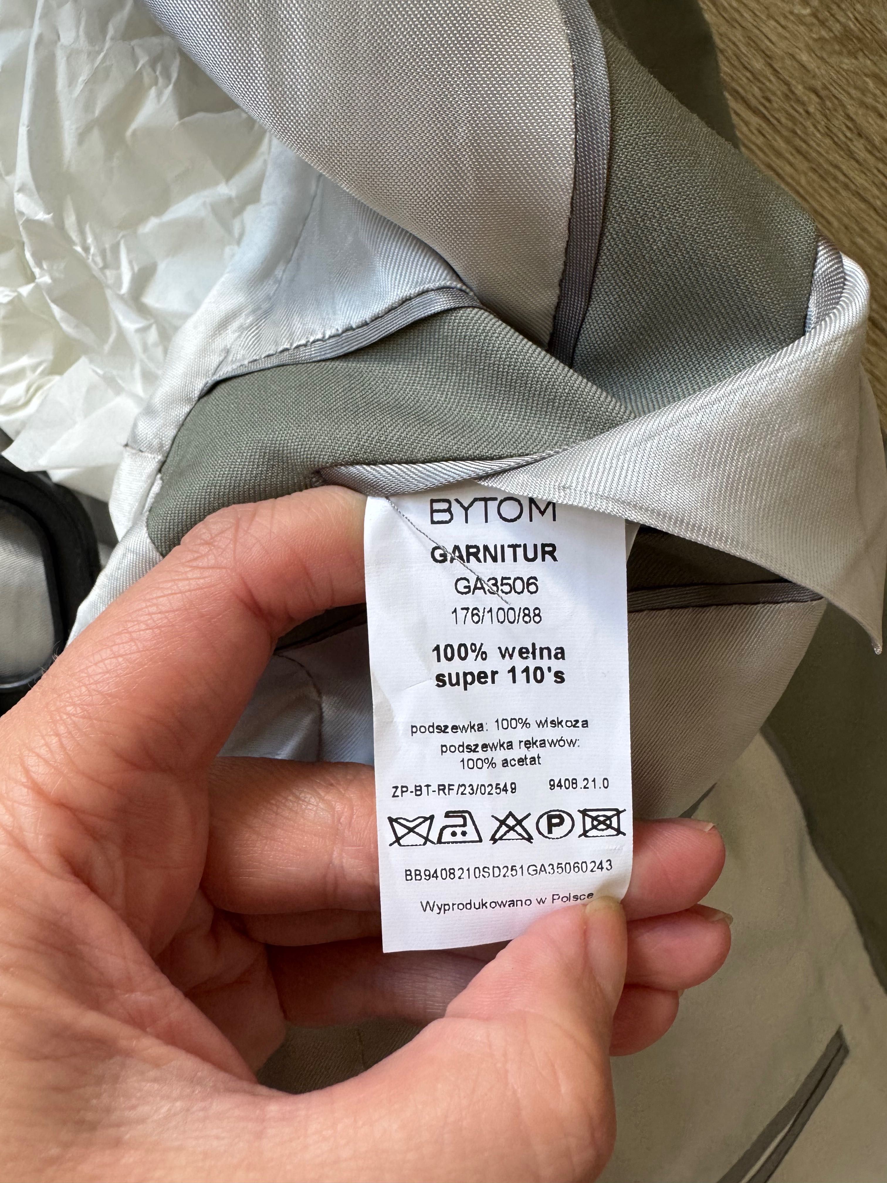 Garnitur męski oliwkowy Bytom Super 110’s M 176/100/88