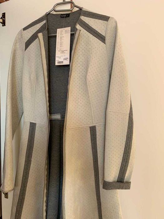 nowy płaszcz narzutka wdzianko S 36 firmy Blue Shadow wesele ślub