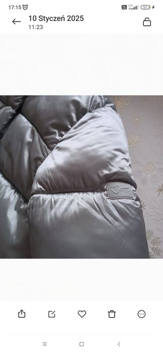 Kurtka zimowa dziewczęca Minoti, rozmiar 158/164 kolor srebrny, 13, 14