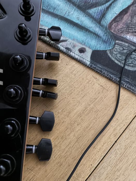 Klucze czarne 6r + 6l +GRATIS struny do gitary elektrycznej nowe