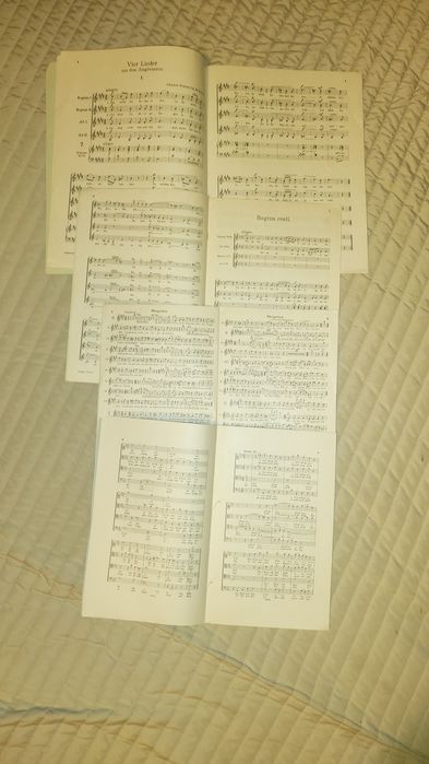 Nuty  niemieckie BRAHMS bardzo stare antyk