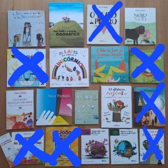 Livros infantis como novos
