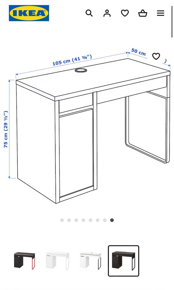 Mesa Micke IKEA + cadeira