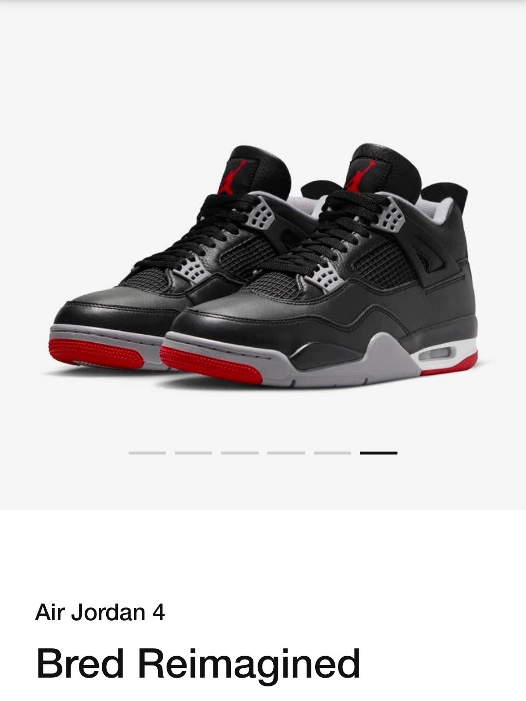 Air jordan 4 Bred reimagined n35 e n41