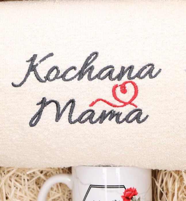 Zestaw prezentowy dla Mamy kubek + ręcznik gotowy prezent