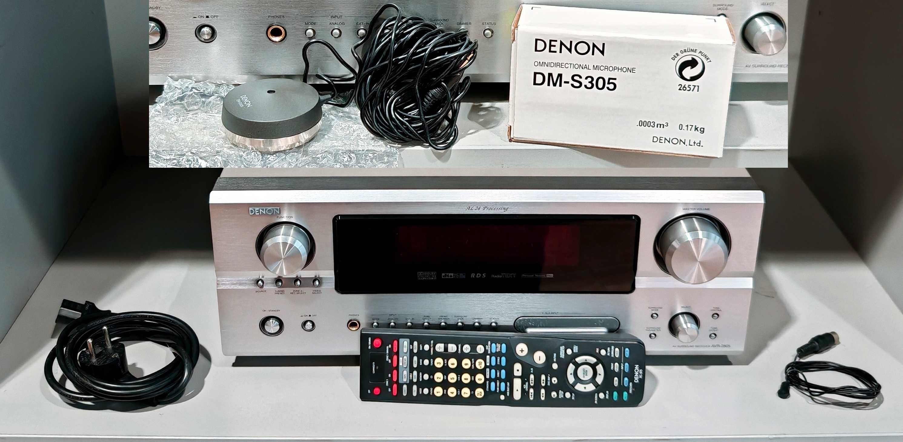 Amplituner 7.1 Denon AVR-2805 Pilot ALPHA 24Plus SHARC Dolby DTS JAPAN