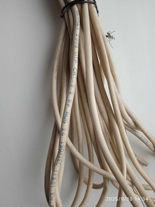 Кабель 4-х жильный для телефона, интернета.