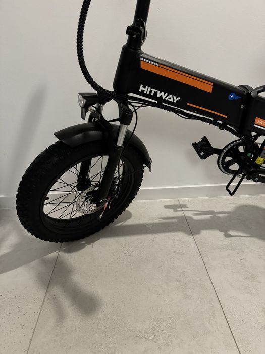 Rower elektryczny HITWAY składany grube opony