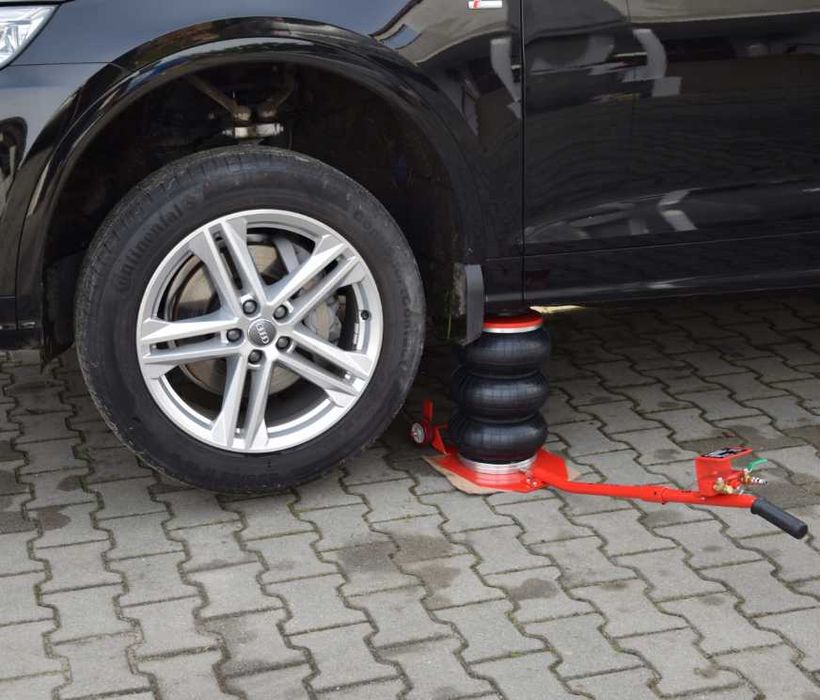 NOWY Podnośnik Pneumatyczny 15-40cm Bałwanek 3.5t + Guma Żaba