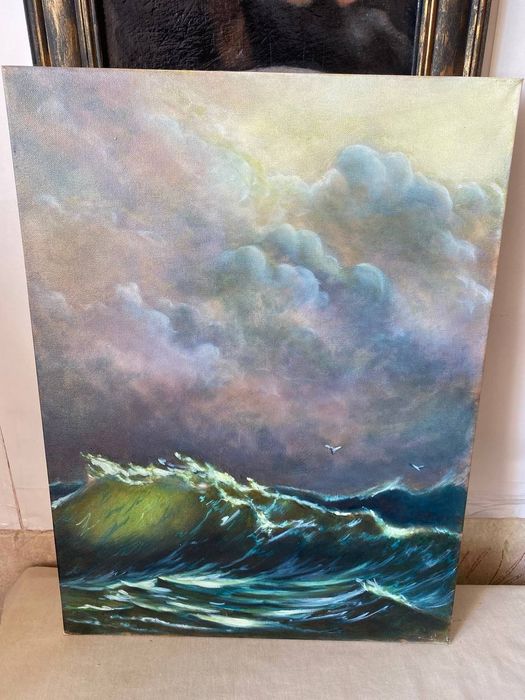 Картина маслом. Морской пейзаж