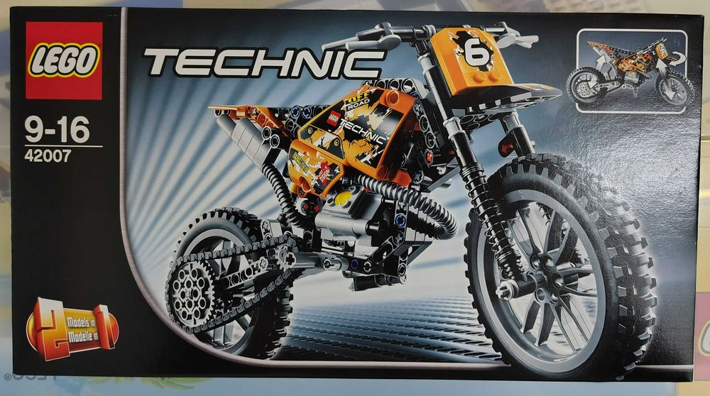 LEGO Technic 42007 Moto Cross Bike – Novo, Caixa Selada, Descontinuado