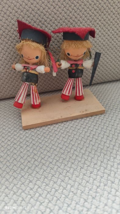 Drewniane figurki krakowiak Cepelia PRL