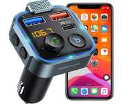 TRANSMITER FM bluetooth ładowarka telefonu MP3 2XUSB SD LCD