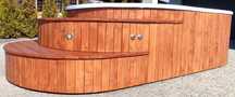 Całoroczny basen ogrodowy 420 cm x 210 cm x 100 cm, podgrzewacz, SPA