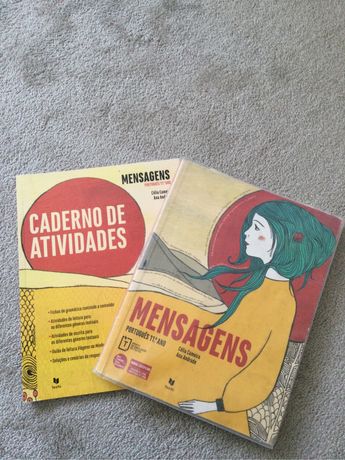 Manual e caderno de atividades Português 11 ano Mensagem Leya