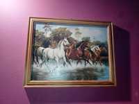 Obraz biegnące konie