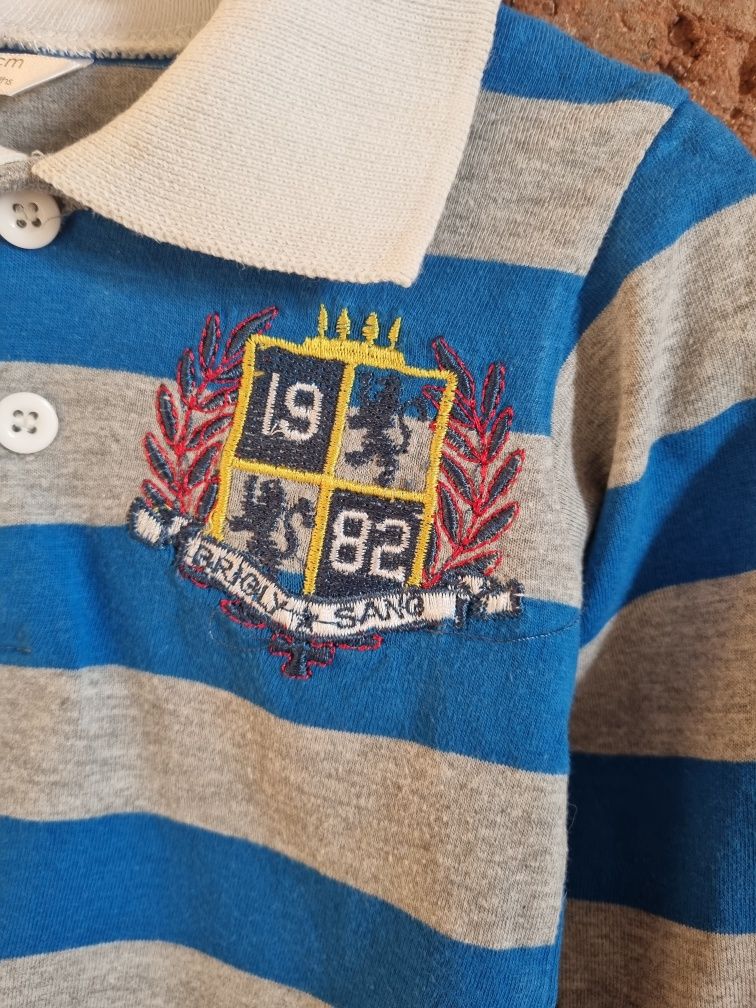 Polo w paski * długi rękaw * 74cm