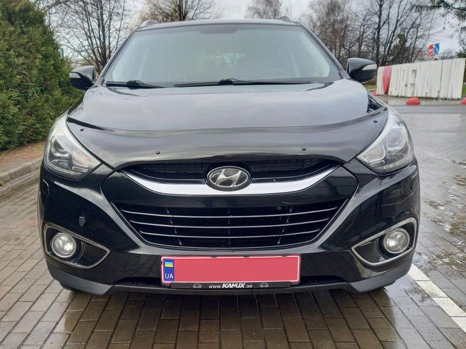 Hyundai IX35 Дефлектор капота (мухобойка) EuroCap