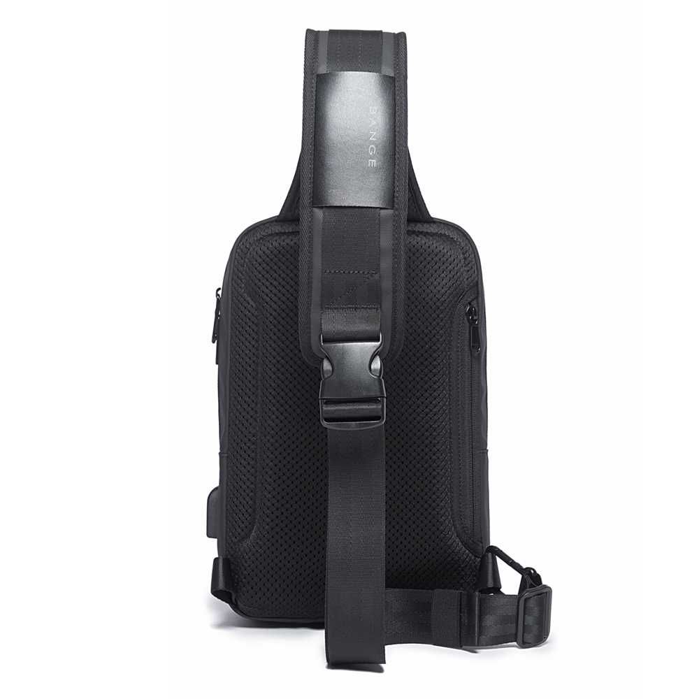 Рюкзак сумка слінг з однією лямкою Bange  9.7'' з USB чорний