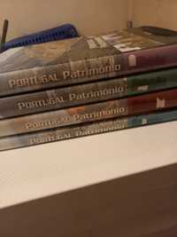 Conjunto de livros sobre o Património Portugal
