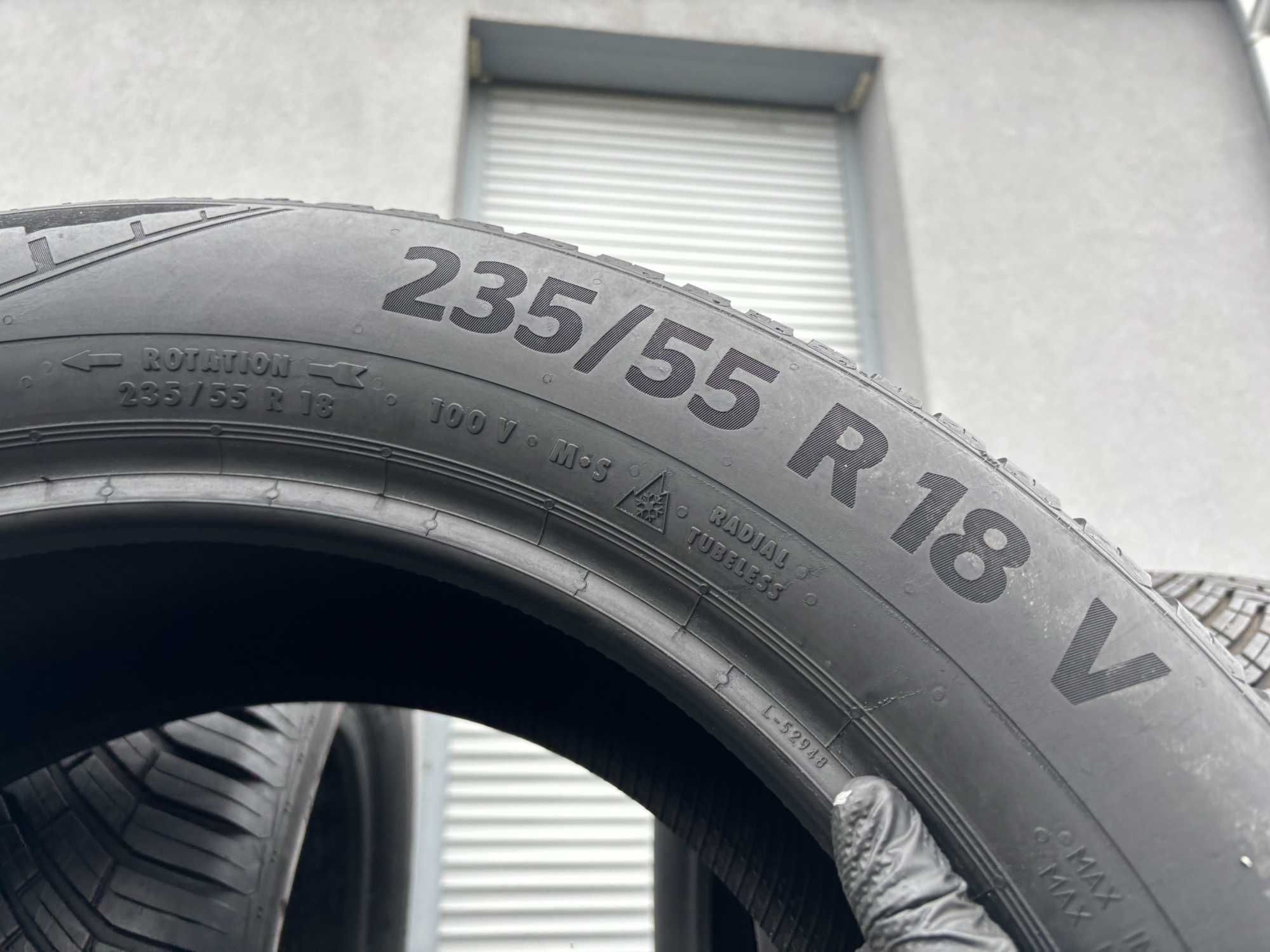 x4 całoroczne 235/55R18 Continental 7,8mm 100% bieżnika 2022r 4S987654