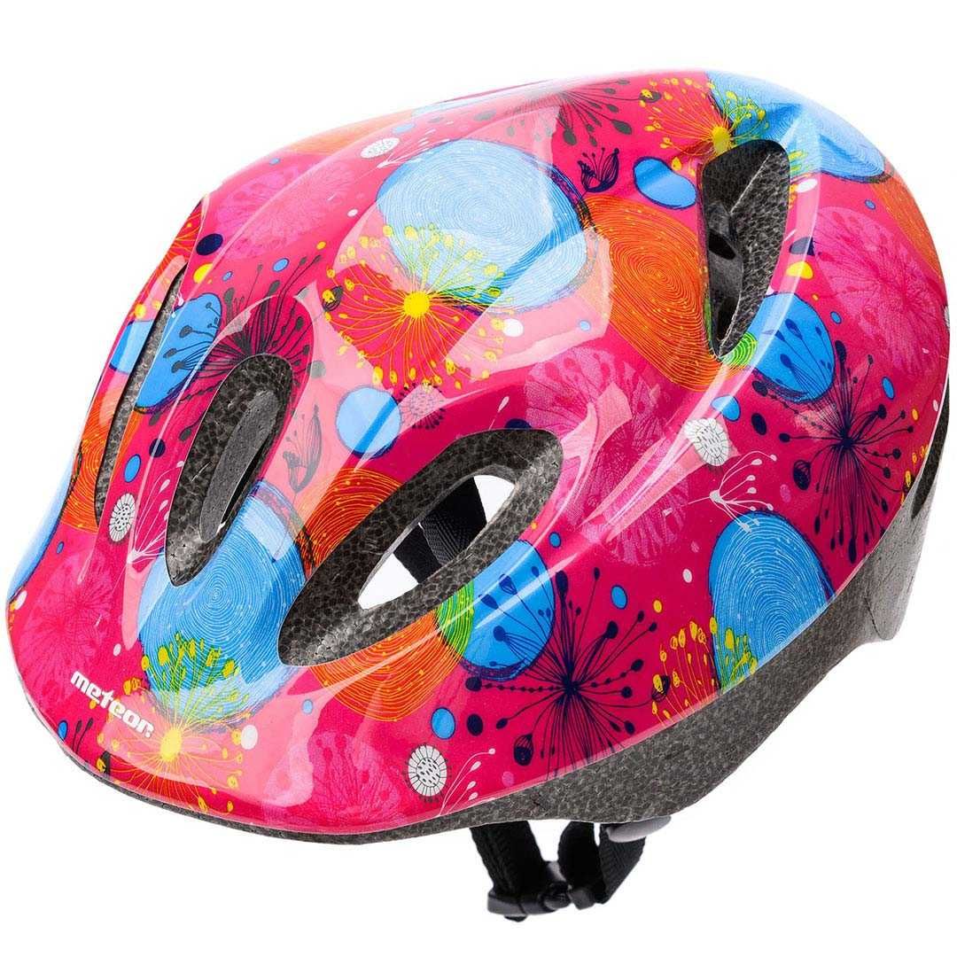 KASK ROWEROWY METEOR KS05 S 48-52cm pink abs