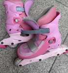 Patins rosa e cizentos