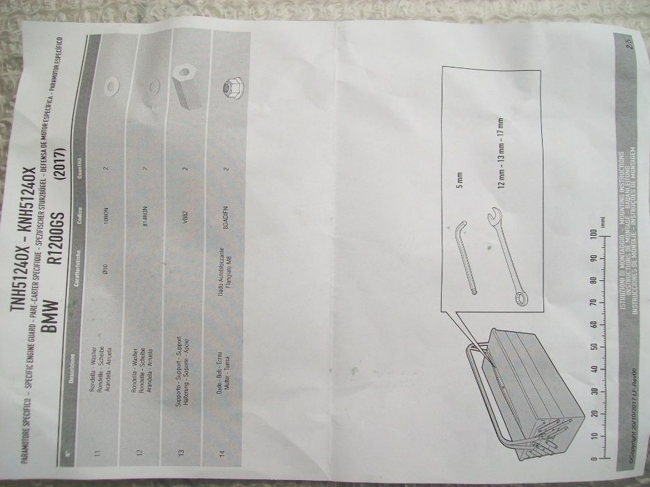 TNH5124OX R1200GS BMW (17>19) R1250GS (19>20) GIVI gmole górne nierdze