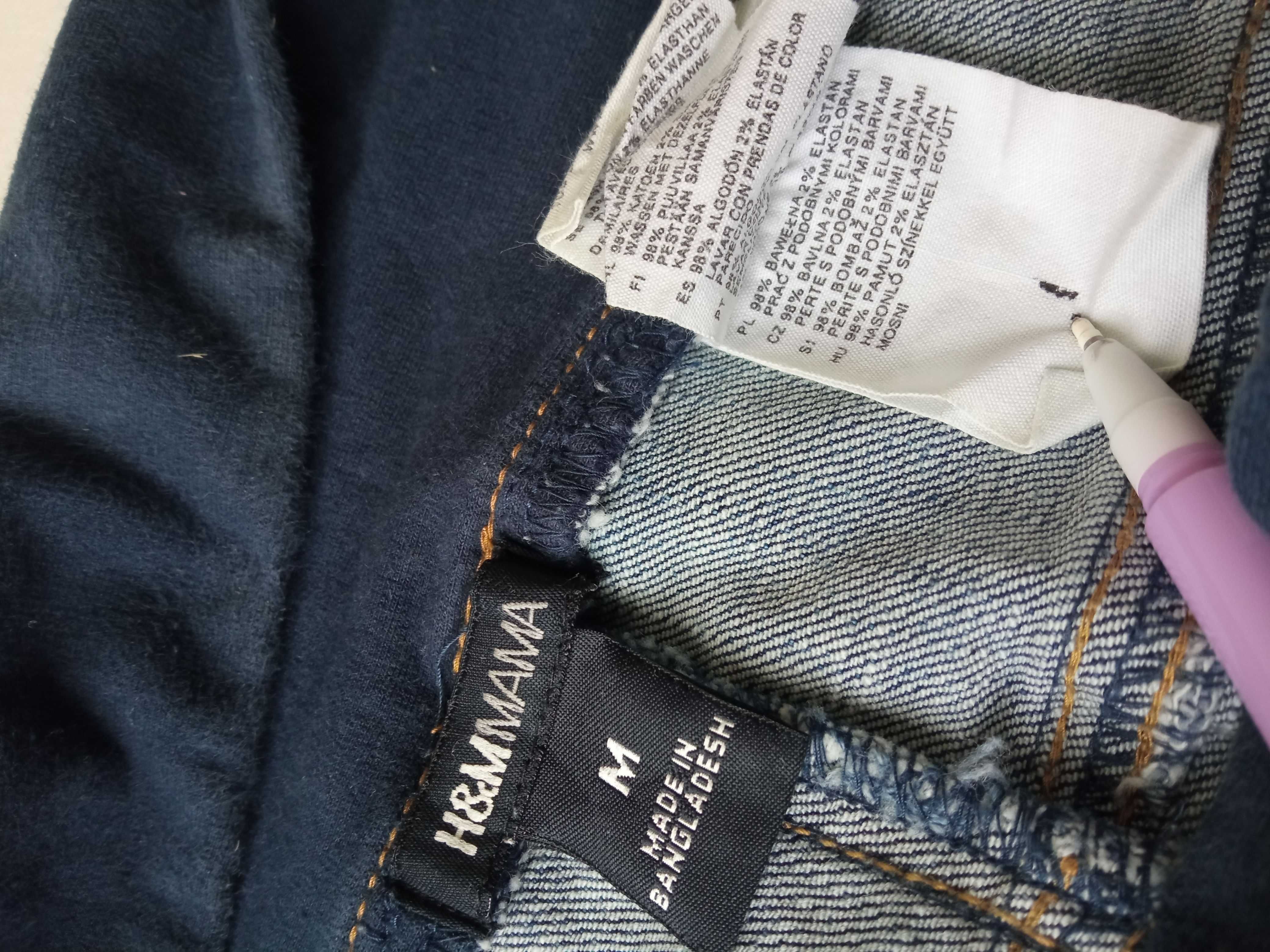 H&M Mama spodnie ciążowe jeans r M