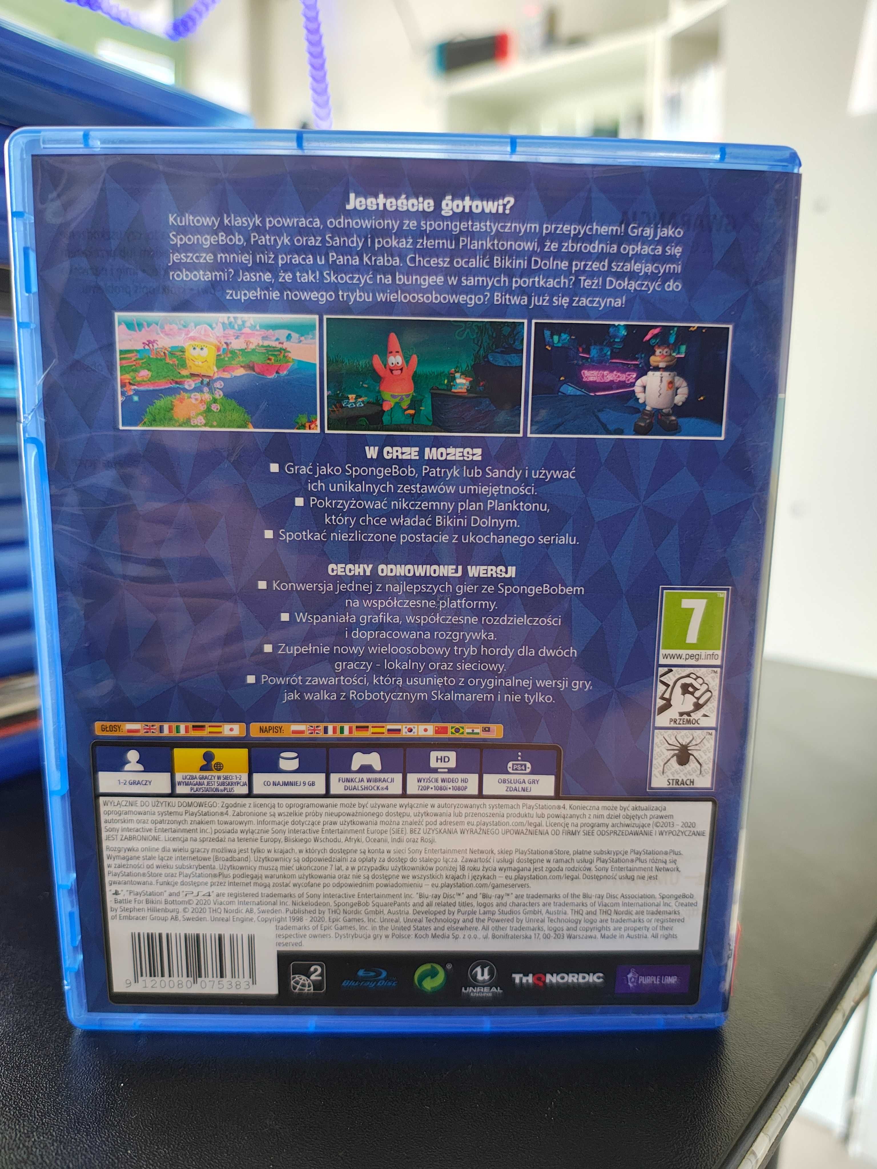 SpongeBob SquarePants Bat for Biki Bot Reh PS4 Wysyłka Sklep Mokotów