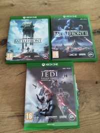 3 x gra xbox one  series x Star Wars Battleront 1 i 2 JEDI upadły zako