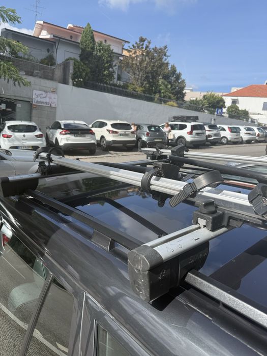 Barras tejadilho e suporte de bicicletas original Mercedes